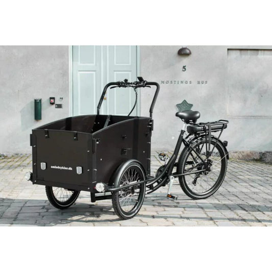 AMCargoBikes Ultimate Curve Cargo Electric Tricycle – Black