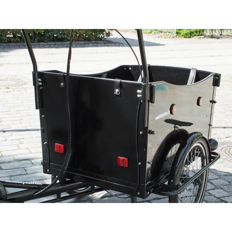 AMCargoBikes Curve Dog Friendly Cargo Electric Tricycle – Black – Updated Model