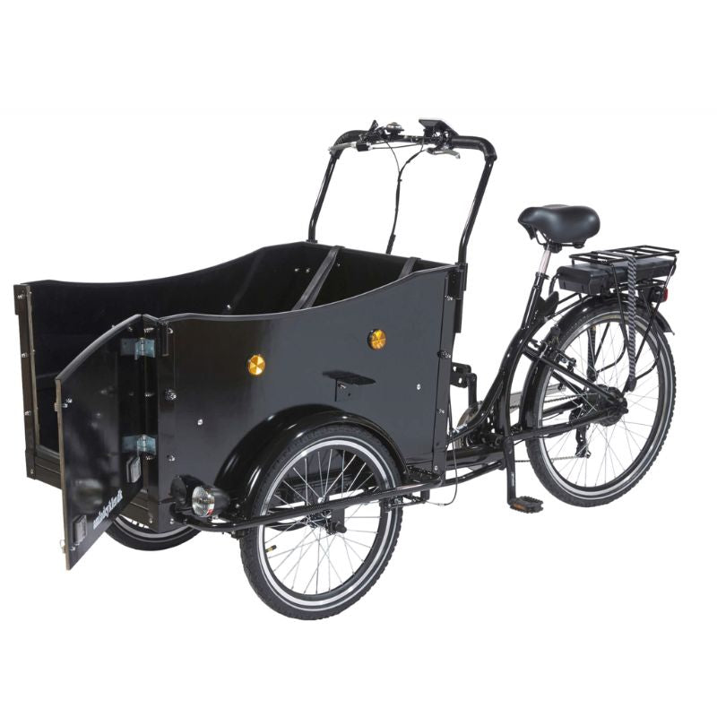 AMCargoBikes Curve Dog Friendly Cargo Electric Tricycle – Black – Updated Model