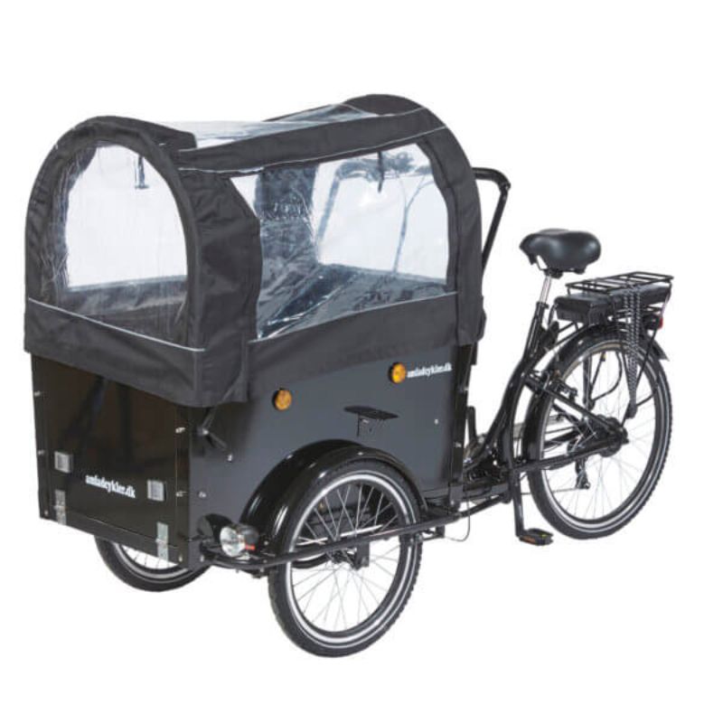 AMCargoBikes Curve Dog Friendly Cargo Electric Tricycle – Black – Updated Model