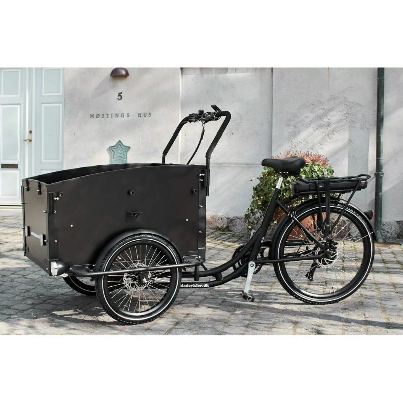 AMCargoBikes Ultimate Curve Cargo Electric Tricycle – Black