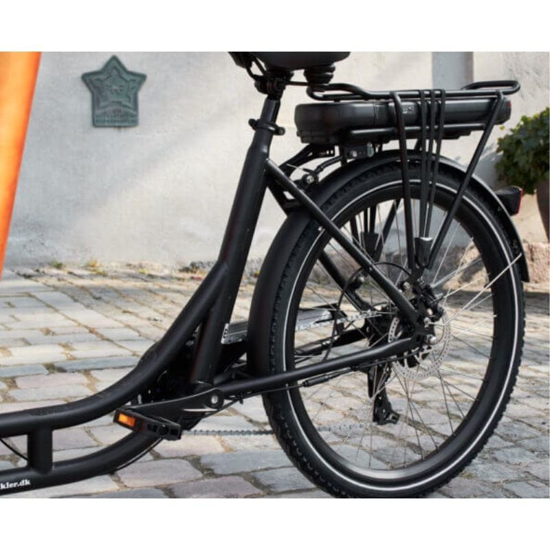 AMCargoBikes Ultimate Harmony Cargo Electric Tricycle – Black/Woodgrain – Updated Model