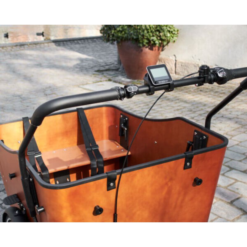 AMCargoBikes Ultimate Harmony Cargo Electric Tricycle – Black/Woodgrain – Updated Model